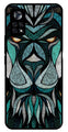 Lion Pattern Metal Mobile Case for Poco X4 Pro   (Design No -40)