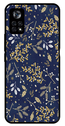 Floral Pattern  Metal Mobile Case for Poco X4 Pro