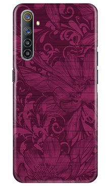 Purple Backround Mobile Back Case for Realme 6 (Design - 22)