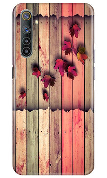 Wooden look2 Mobile Back Case for Realme 6 (Design - 56)