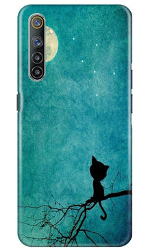 Moon cat Mobile Back Case for Realme 6 (Design - 70)