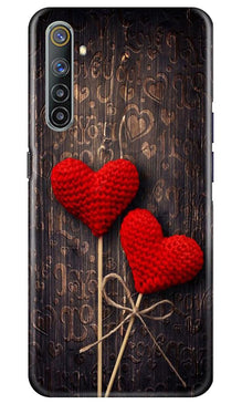 Red Hearts Mobile Back Case for Realme 6 (Design - 80)