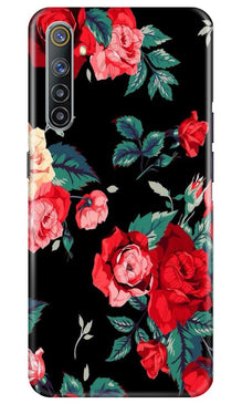 Red Rose2 Mobile Back Case for Realme 6 (Design - 81)