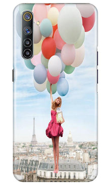 Girl with Baloon Mobile Back Case for Realme 6 (Design - 84)