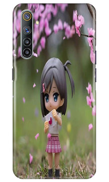 Cute Girl Mobile Back Case for Realme 6 (Design - 92)