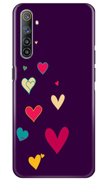 Purple Background Mobile Back Case for Realme 6  (Design - 107)