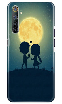Love Couple Mobile Back Case for Realme 6  (Design - 109)