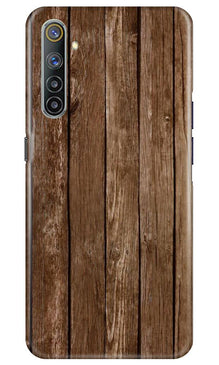 Wooden Look Mobile Back Case for Realme 6  (Design - 112)