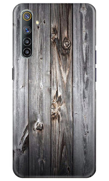 Wooden Look Mobile Back Case for Realme 6  (Design - 114)