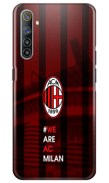 AC Milan Mobile Back Case for Realme 6  (Design - 155)