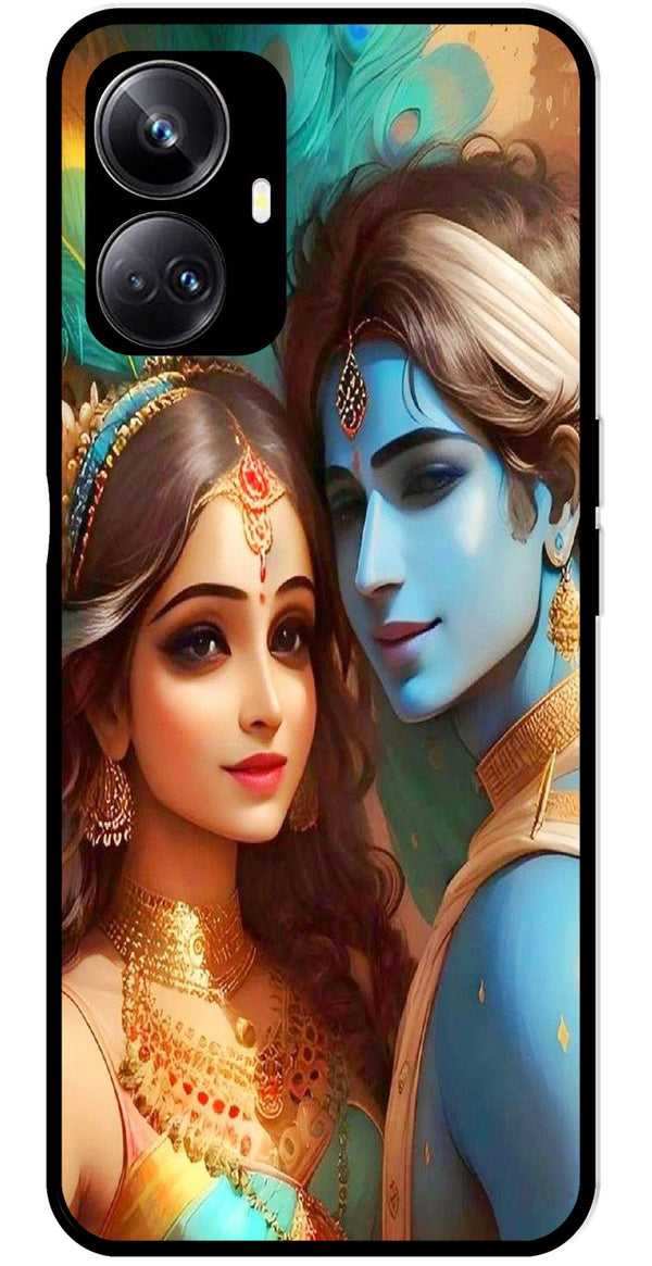Lord Radha Krishna Metal Mobile Case for Realme 10 Pro Plus 5G  (Design No -01)