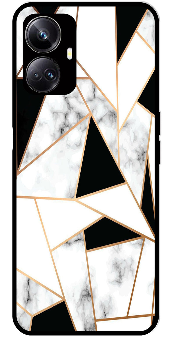 Marble Design2 Metal Mobile Case for Realme 10 Pro Plus 5G  (Design No -08)