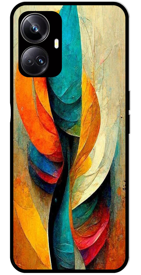 Modern Art Metal Mobile Case for Realme 10 Pro Plus 5G  (Design No -11)
