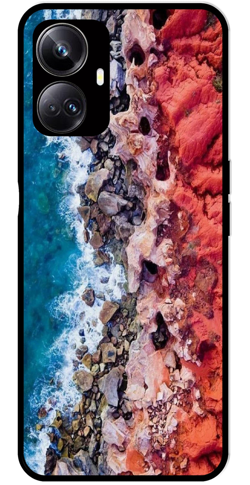 Sea Shore Metal Mobile Case for Realme 10 Pro Plus 5G  (Design No -18)
