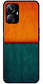 Orange Green Pattern Metal Mobile Case for Realme 10 Pro Plus 5G  (Design No -45)
