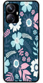 Flower Leaves Design Metal Mobile Case for Realme 10 Pro Plus 5G  (Design No -50)