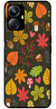 Leaves Design Metal Mobile Case for Realme 10 Pro Plus 5G  (Design No -51)