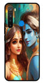 Lord Radha Krishna Metal Mobile Case for Realme 5  (Design No -01)