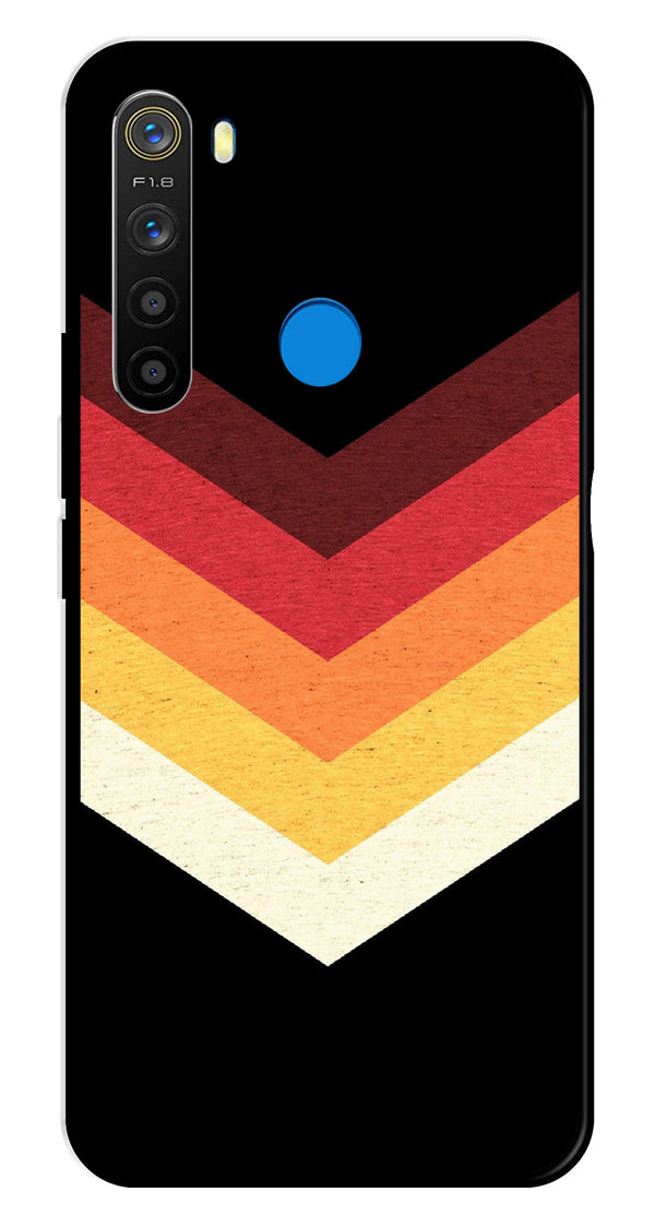 MultiColor Arrow Metal Mobile Case for Realme 5  (Design No -04)