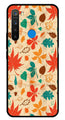 Leafs Design Metal Mobile Case for Realme 5  (Design No -14)