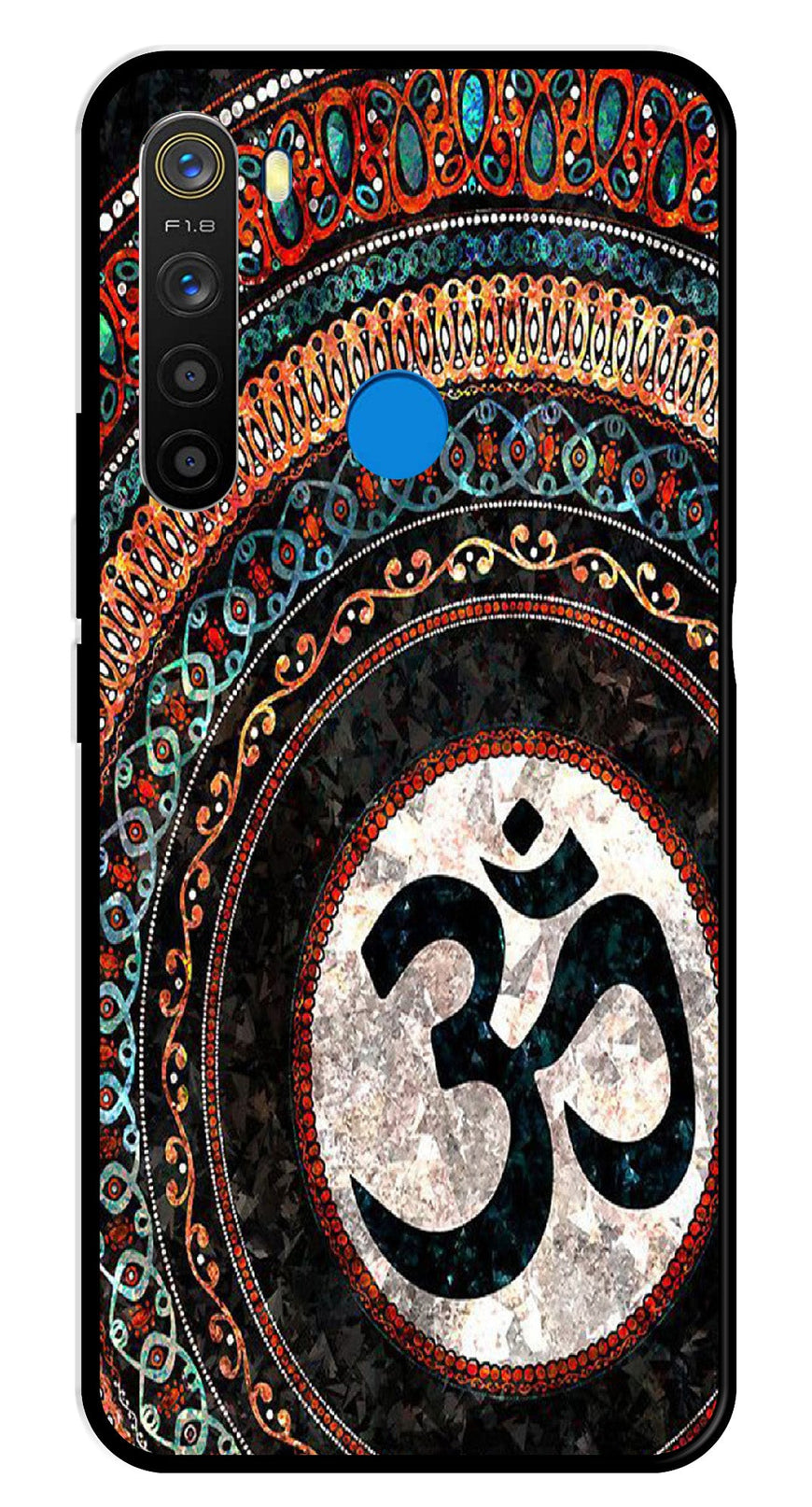 Oum Design Metal Mobile Case for Realme 5  (Design No -15)