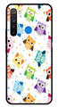 Owls Pattern Metal Mobile Case for Realme 5  (Design No -20)