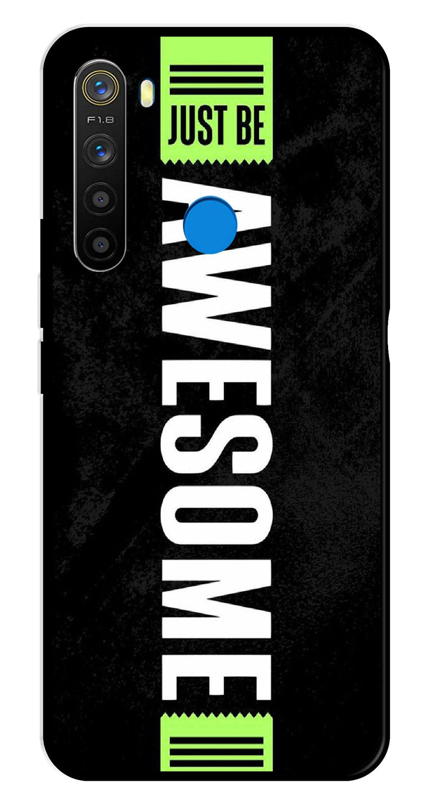 Awesome Metal Mobile Case for Realme 5  (Design No -33)