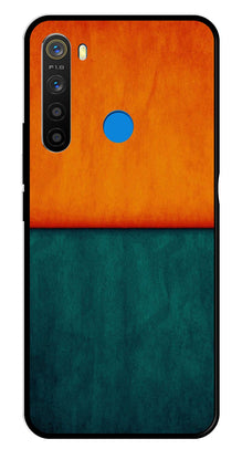 Orange Green Pattern Metal Mobile Case for Realme 5