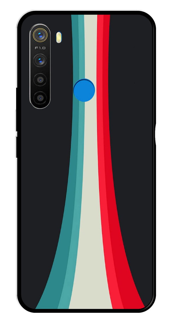 Modern Art Colorful Metal Mobile Case for Realme 5  (Design No -48)