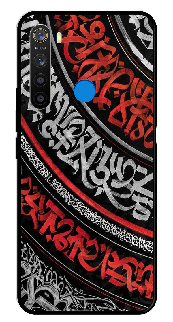 Qalander Art Metal Mobile Case for Realme 5  (Design No -49)