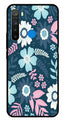 Flower Leaves Design Metal Mobile Case for Realme 5  (Design No -50)