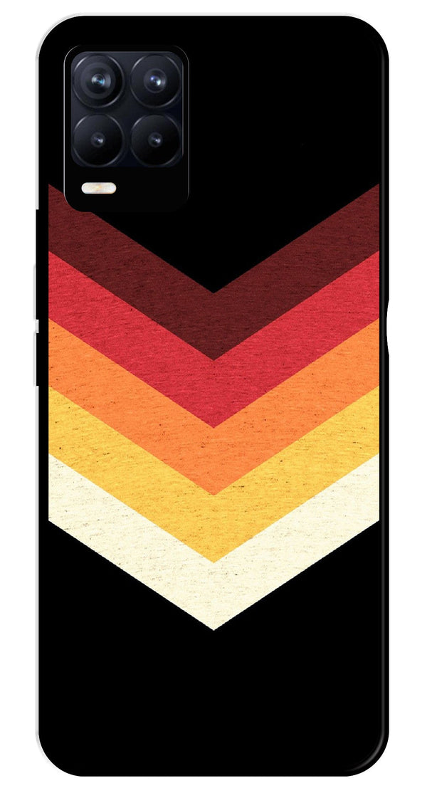 MultiColor Arrow Metal Mobile Case for Realme 8 Pro  (Design No -04)