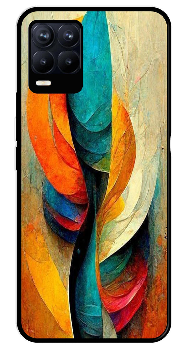Modern Art Metal Mobile Case for Realme 8 Pro  (Design No -11)