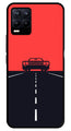 Car Lover Metal Mobile Case for Realme 8 Pro  (Design No -21)