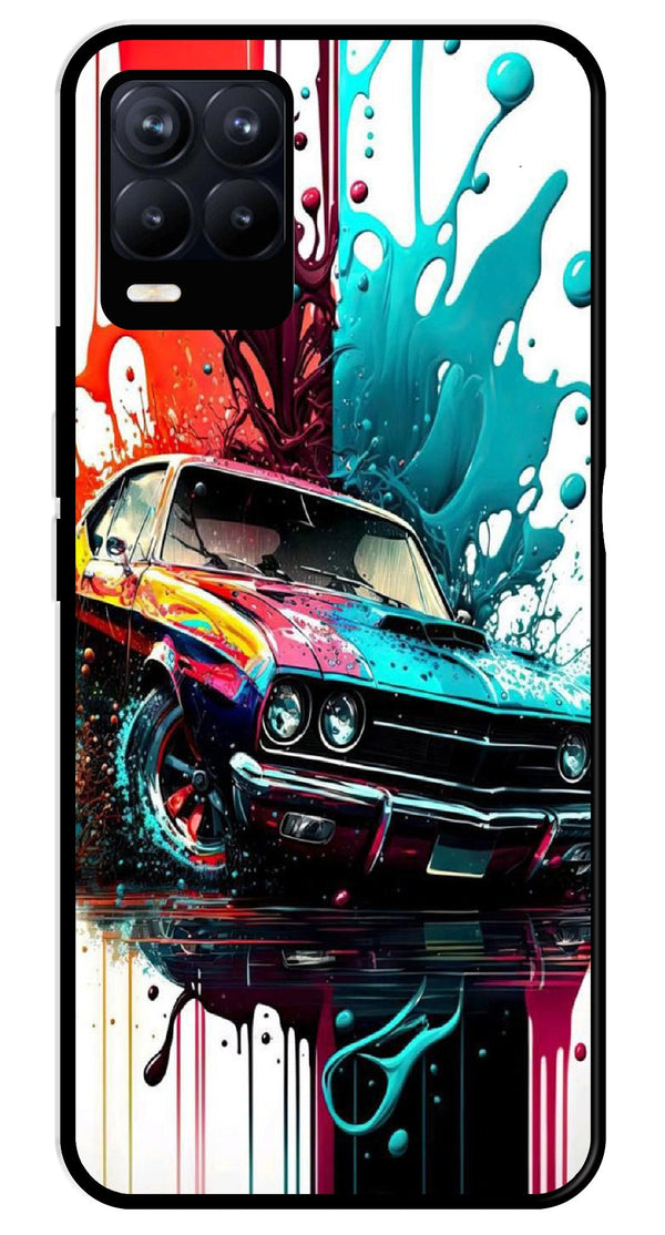 Vintage Car Metal Mobile Case for Realme 8 Pro  (Design No -29)