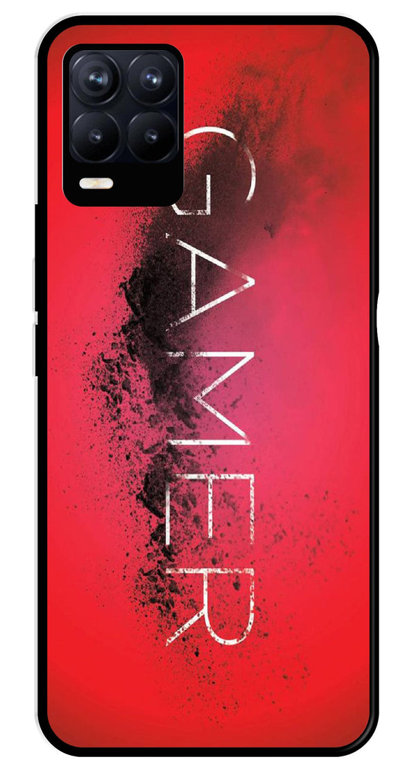 Gamer Pattern Metal Mobile Case for Realme 8 Pro  (Design No -41)