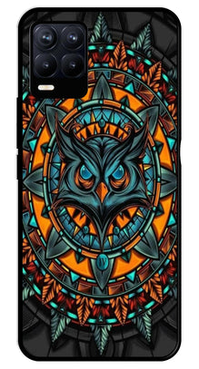 Owl Pattern Metal Mobile Case for Realme 8 Pro