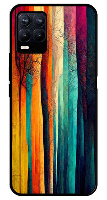 Modern Art Colorful Metal Mobile Case for Realme 8 Pro