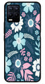 Flower Leaves Design Metal Mobile Case for Realme 8 Pro  (Design No -50)