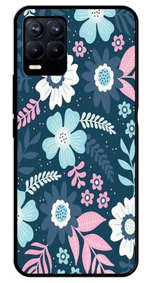 Flower Leaves Design Metal Mobile Case for Realme 8 Pro