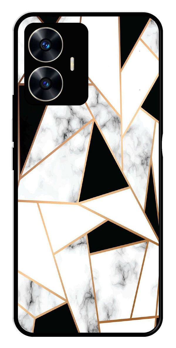 Marble Design2 Metal Mobile Case for Realme C55   (Design No -08)