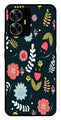 Floral Pattern2 Metal Mobile Case for Realme C55   (Design No -12)