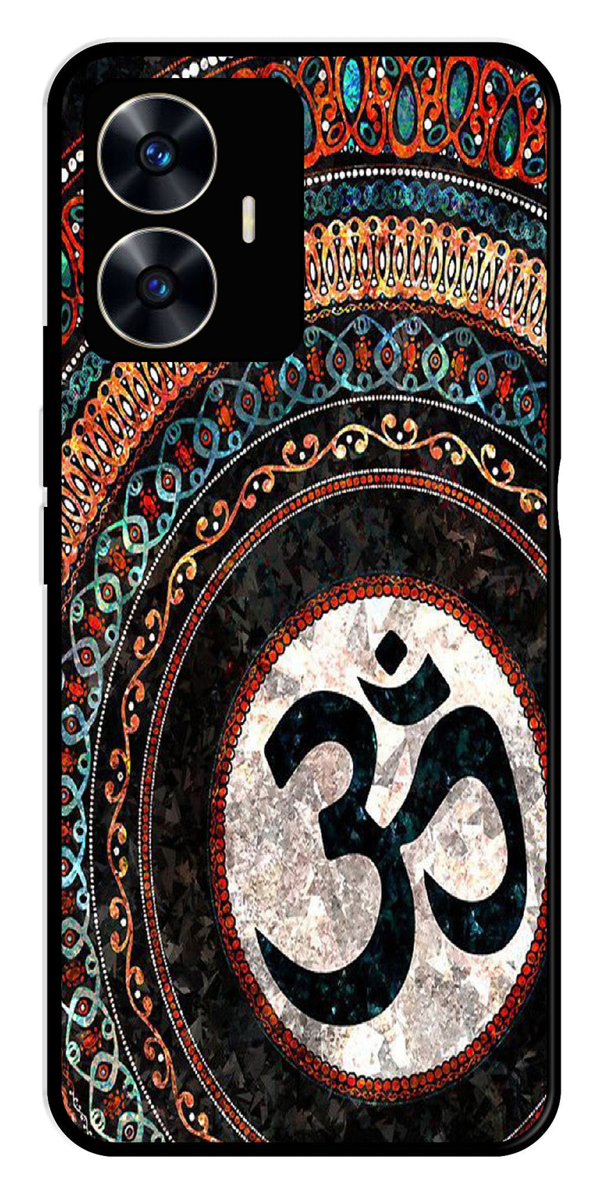 Oum Design Metal Mobile Case for Realme C55   (Design No -15)