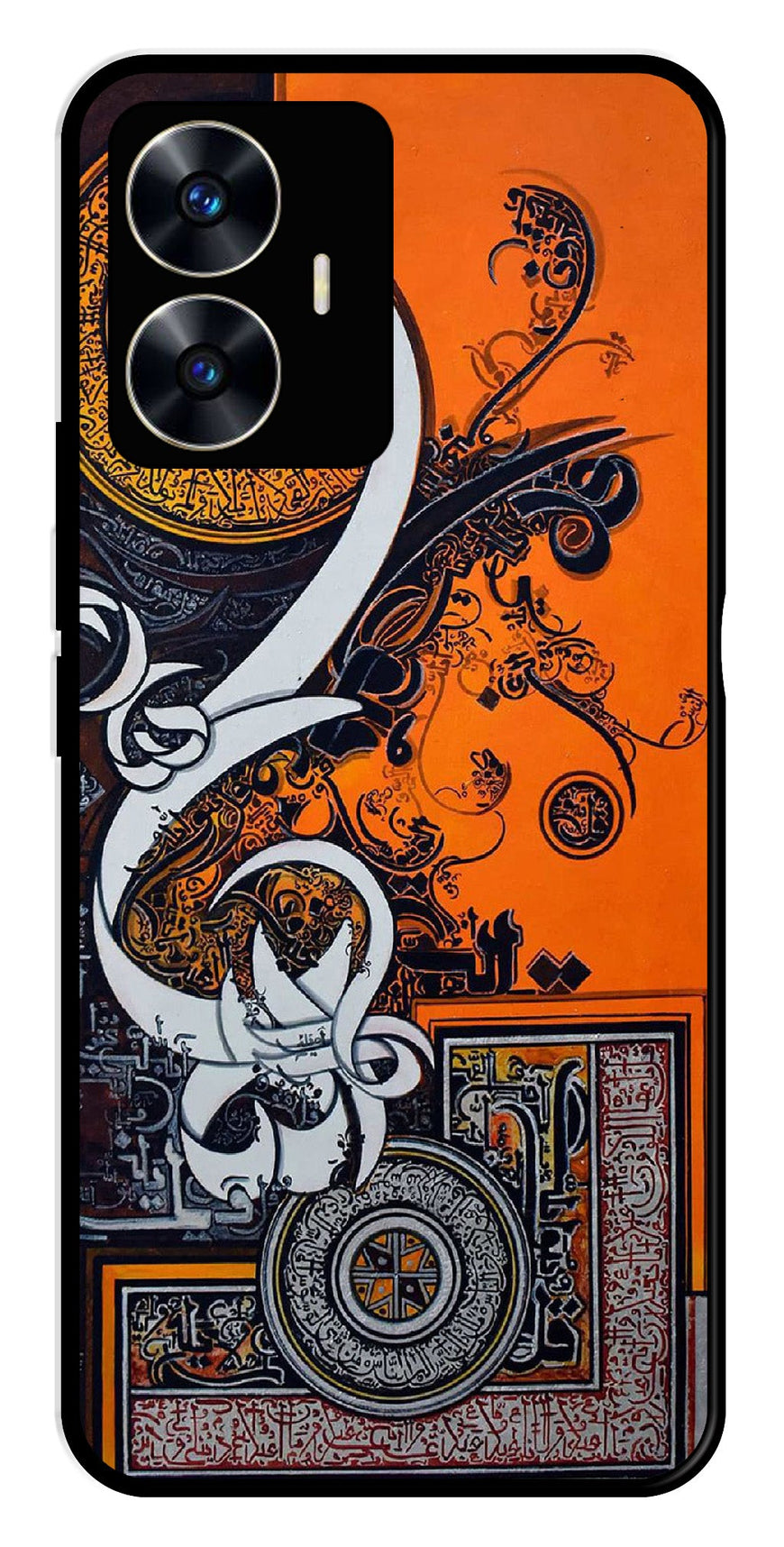 Qalander Art Metal Mobile Case for Realme C55   (Design No -16)