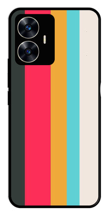 Muted Rainbow Metal Mobile Case for Realme C55