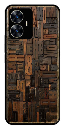 Alphabets Metal Mobile Case for Realme C55