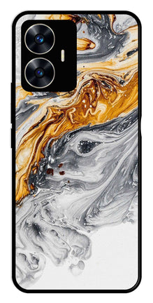 Marble Pattern Metal Mobile Case for Realme C55