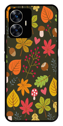 Leaves Design Metal Mobile Case for Realme C55