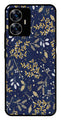 Floral Pattern  Metal Mobile Case for Realme C55   (Design No -52)
