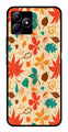 Leafs Design Metal Mobile Case for Realme N53   (Design No -14)